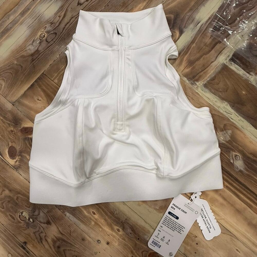 Phoenix Active Prague Crop Bra – Zip Front | Moisture-Wicking Active Top